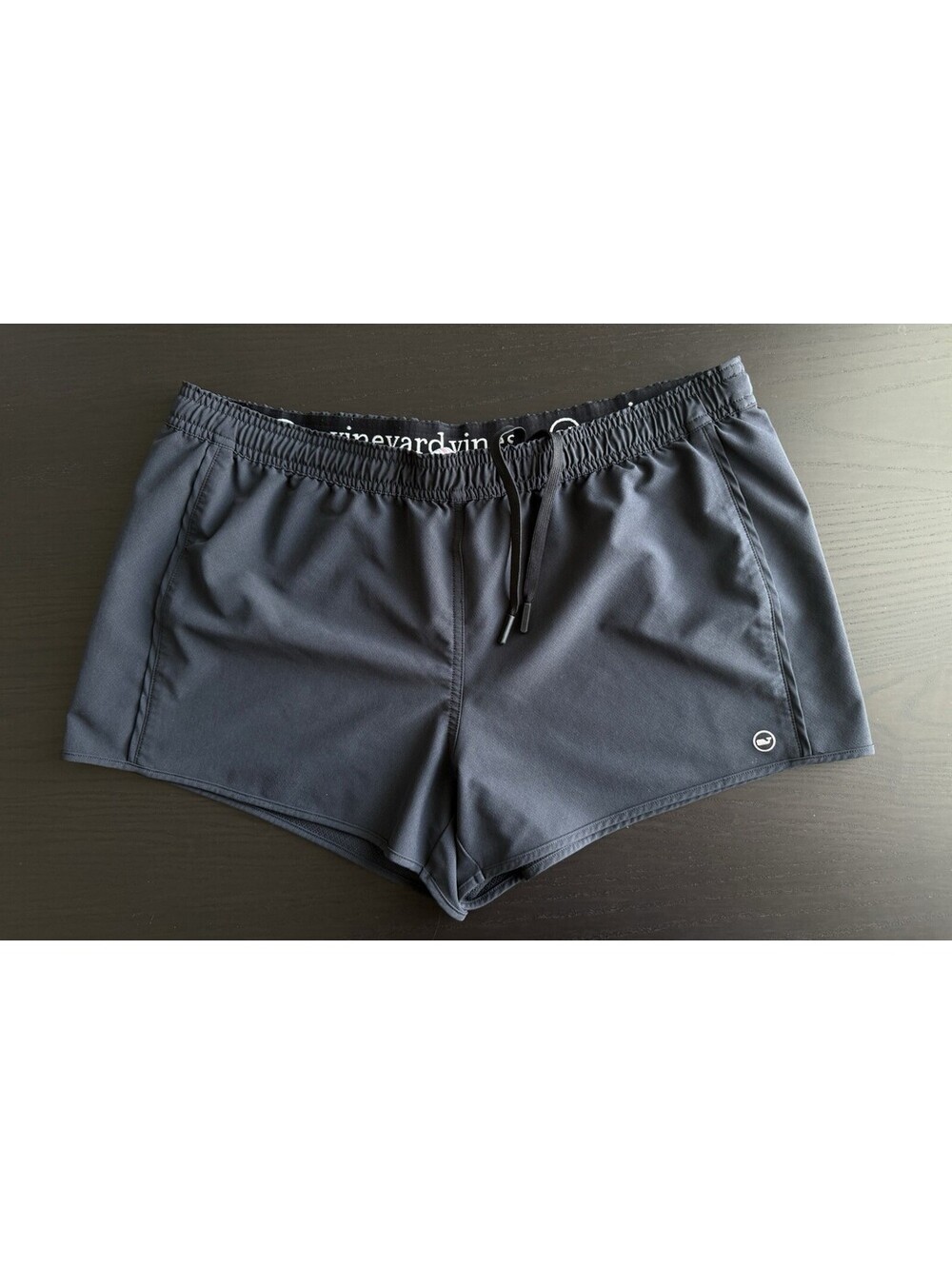 Vineyard Vines Performance Running 3” Shorts Womens Size Large Black Athletic